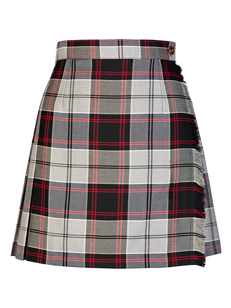 Grey/Black/Red Plaid X-Kilt - NO KILT PIN