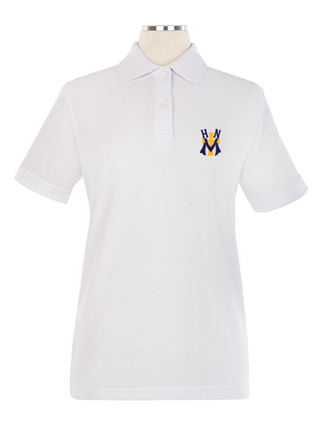 Short Sleeve Pique Embroidered Golf Shirt - Female