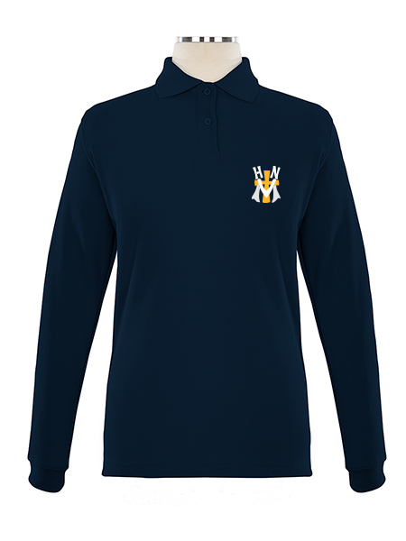 Long Sleeve Pique Embroidered Golf Shirt - Female