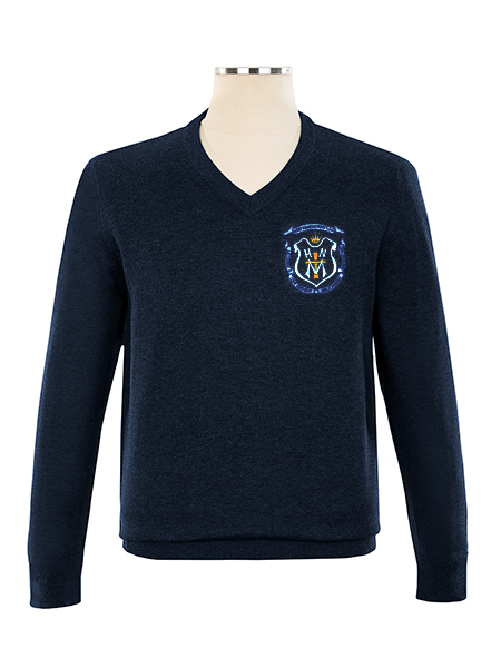 V-Neck Embroidered Pullover - Unisex