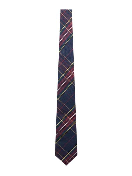 Maroon/Navy/Tan Tartan Tie