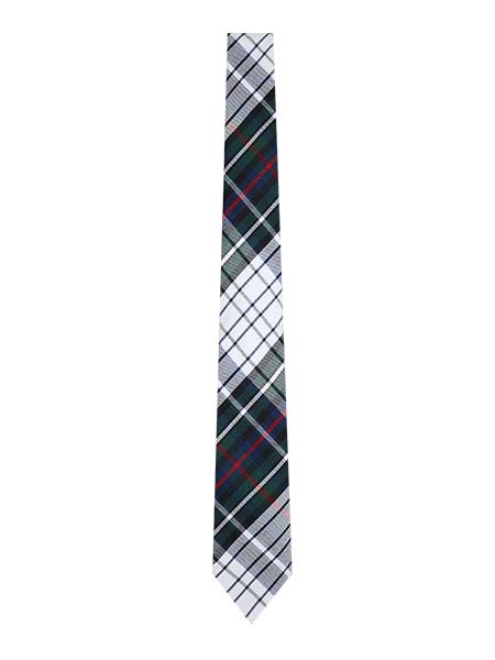 White/Navy/Green/Red Plaid Tie