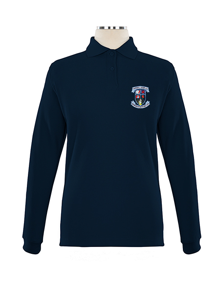 Long Sleeve Pique Embroidered Golf Shirt - Female