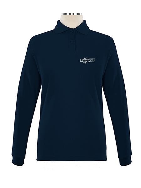 Long Sleeve Pique Embroidered Golf Shirt - Female