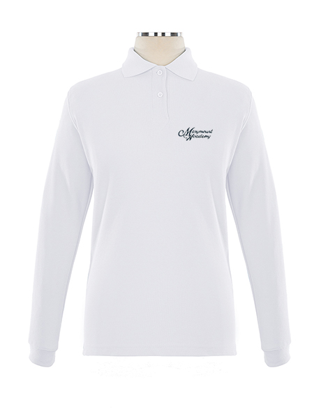 Long Sleeve Pique Embroidered Golf Shirt - Female