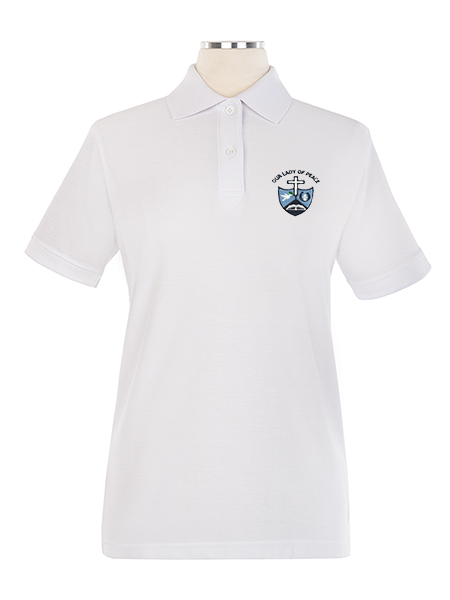 Short Sleeve Pique Embroidered Golf Shirt - Female