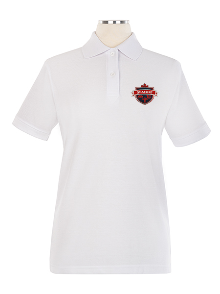 Short Sleeve Pique Embroidered Golf Shirt - Female
