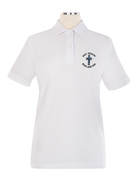 Short Sleeve Pique Embroidered Golf Shirt - Female