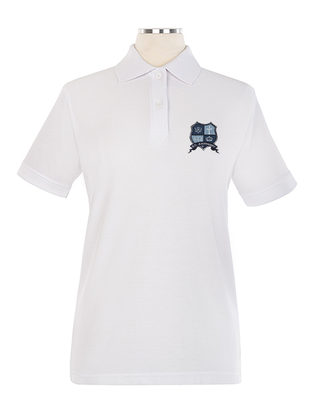 Short Sleeve Pique Embroidered Golf Shirt - Female