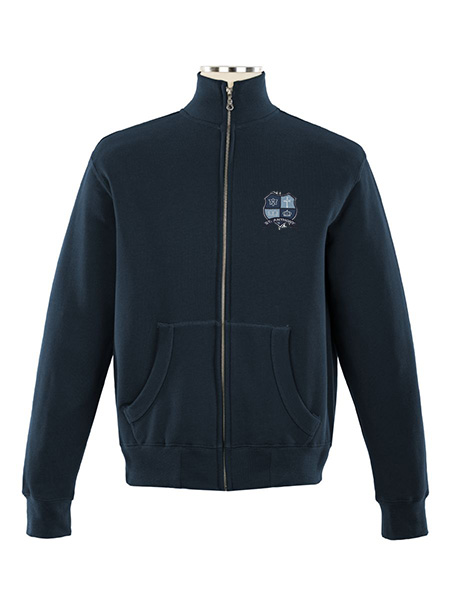 Full Zip Embroidered Sweatshirt - Unisex