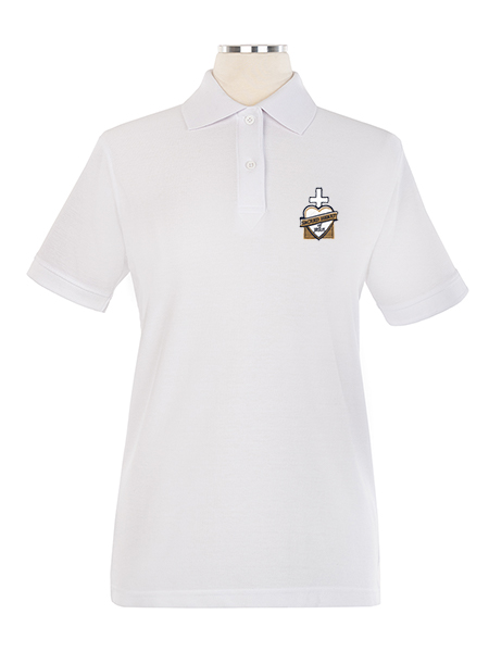 Short Sleeve Pique Embroidered Golf Shirt - Female