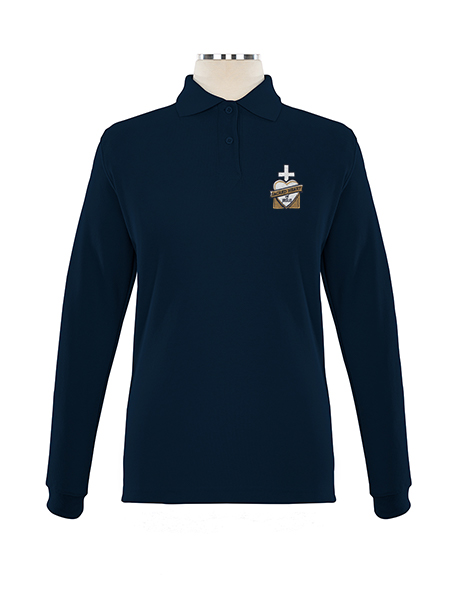 Long Sleeve Pique Embroidered Golf Shirt - Female