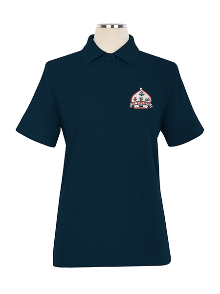 Short Sleeve Pique Embroidered Golf Shirt - Female