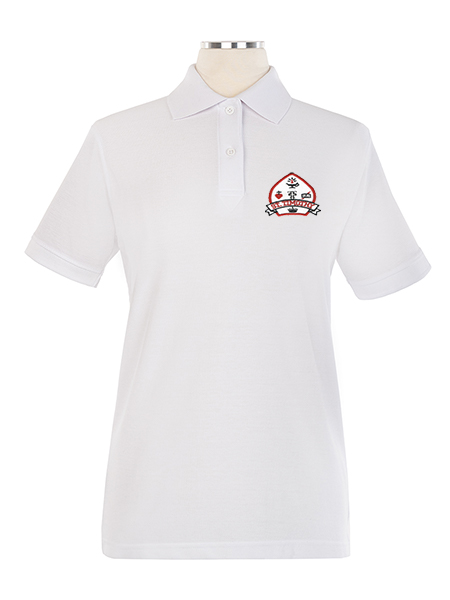 Short Sleeve Pique Embroidered Golf Shirt - Female