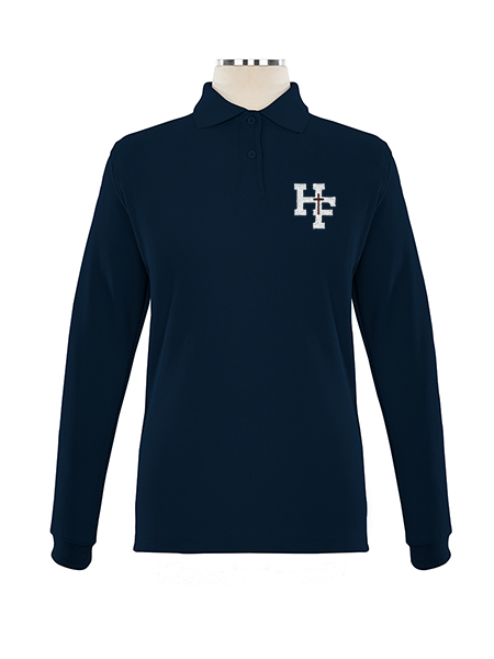 Long Sleeve Pique Embroidered Golf Shirt - Female