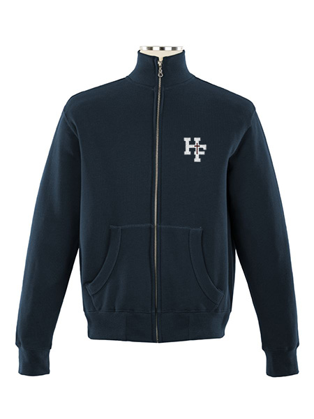 Full Zip Embroidered Sweatshirt - Unisex