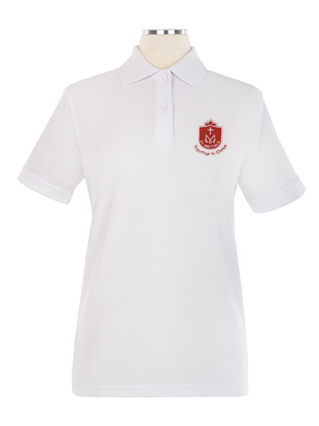 Short Sleeve Pique Embroidered Golf Shirt - Female