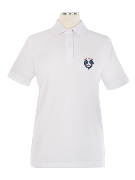 Short Sleeve Pique Embroidered Golf Shirt - Female