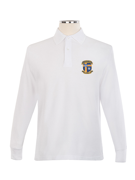 Long Sleeve Pique Embroidered Golf Shirt - Unisex