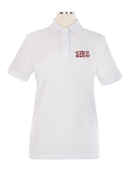 Short Sleeve Pique Embroidered Golf Shirt - Female