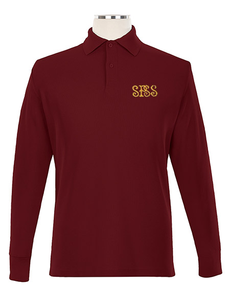 Long Sleeve Pique Embroidered Golf Shirt - Unisex