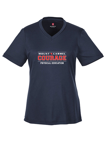 Athletic Short Sleeve Printed V-Neck T-Shirt - Female