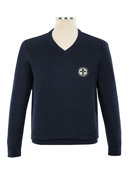 V-Neck Embroidered Pullover - Unisex