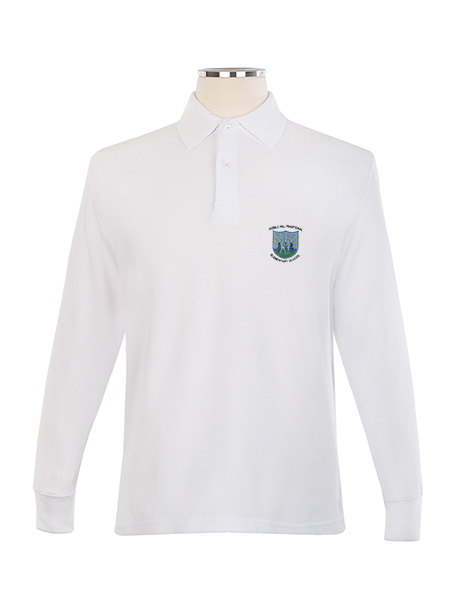 Long Sleeve Pique Embroidered Golf Shirt - Unisex