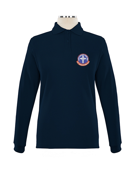 Long Sleeve Pique Embroidered Golf Shirt - Female