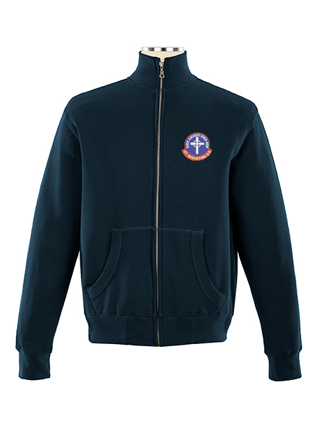 Full Zip Embroidered Sweat Top - Unisex