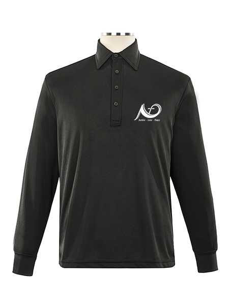 Long Sleeve Performance Printed Golf Shirt - Male