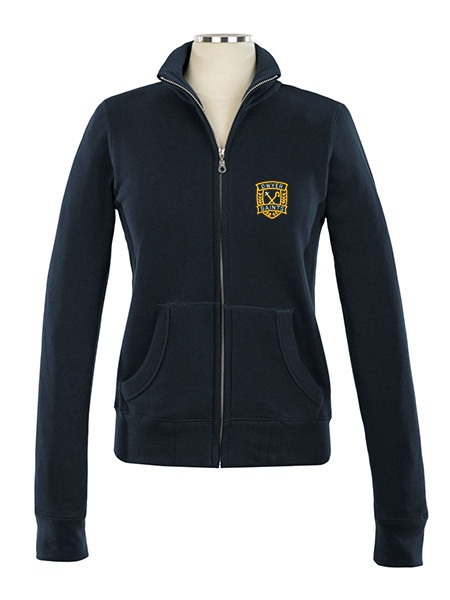 Full Zip Embroidered Sweat Top - Female