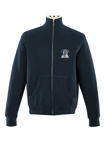 Full Zip Embroidered Sweatshirt - Unisex