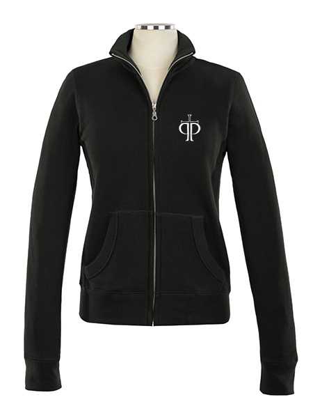 Full Zip Embroidered Sweat Top - Female