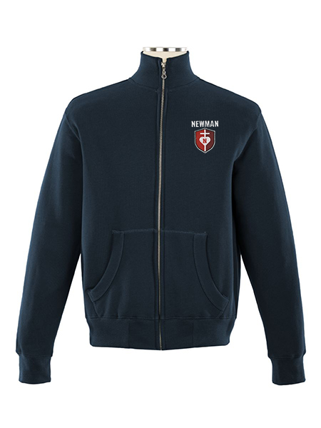 Full Zip Embroidered Sweat Top - Male