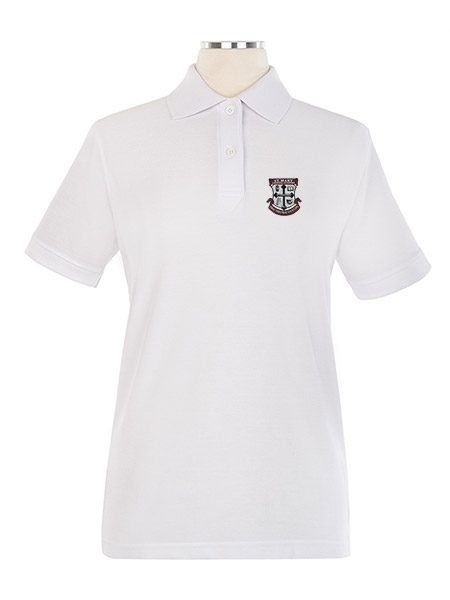 Short Sleeve Pique Embroidered Golf Shirt - Female