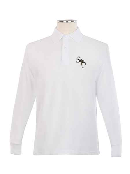 Long Sleeve Pique Embroidered Golf Shirt - Unisex