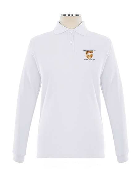 Long Sleeve Pique Embroidered Golf Shirt - Female