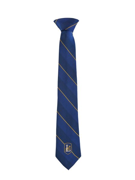 Navy Crested School Tie #7800