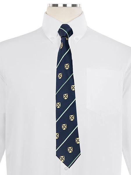 Crested School Tie