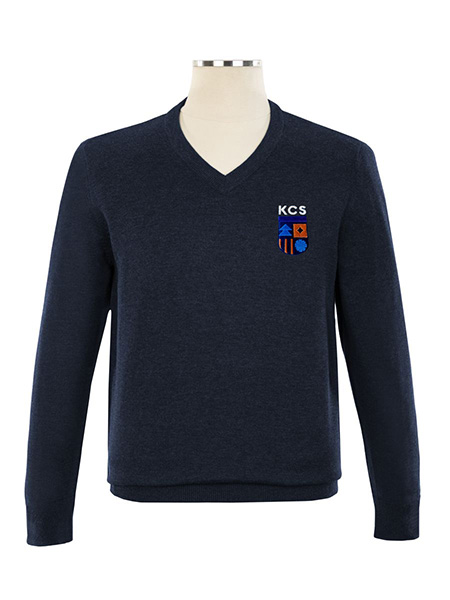 V-Neck Embroidered Pullover - Unisex