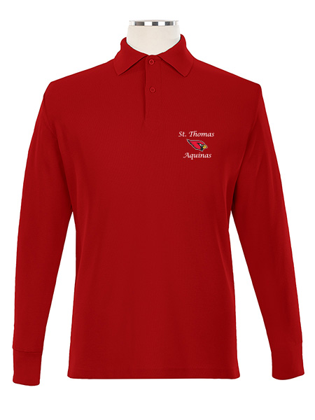 Long Sleeve Performance Printed Golf Shirt - Male