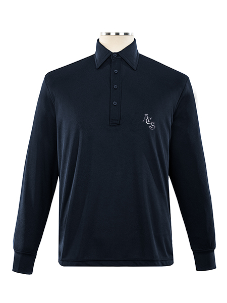 Long Sleeve Performance Printed Golf Shirt - Male