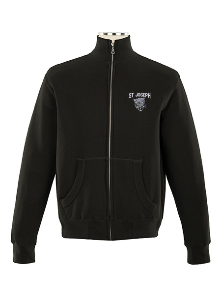 Full Zip Embroidered Sweat Top - Male