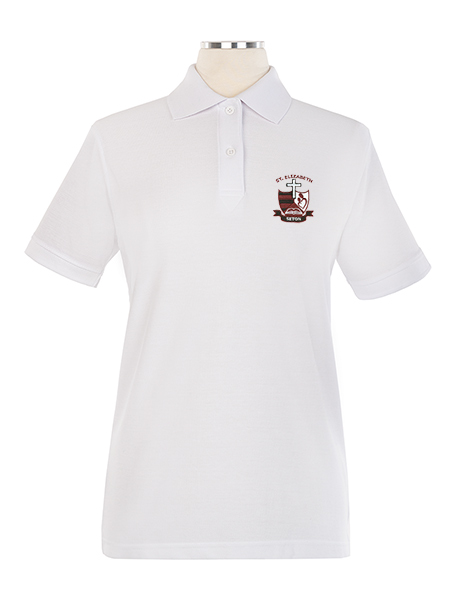Short Sleeve Pique Embroidered Golf Shirt - Female