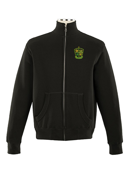 Full Zip Embroidered Sweat Top - Unisex