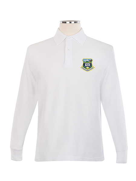 Long Sleeve Pique Embroidered Golf Shirt - Unisex