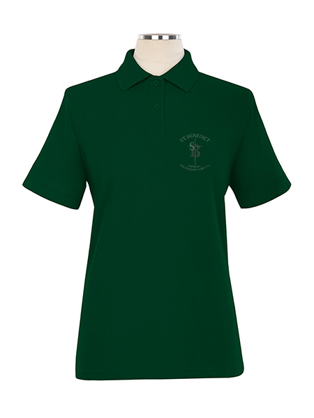 Short Sleeve Pique Embroidered Golf Shirt - Female