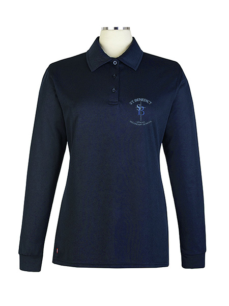 Long Sleeve Performance Embroidered Golf Shirt - Female