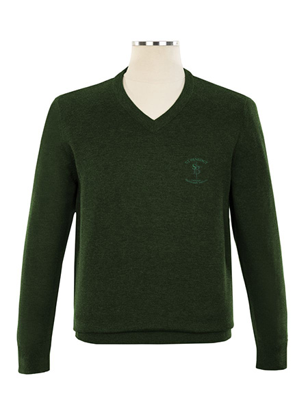 V-Neck Embroidered Pullover - Unisex